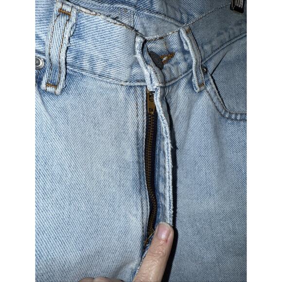 Vintage Lee High Waisted Tapered Jeans Size 8 Med Light Wash Denim USA - Picture 3 of 11